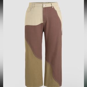 XL Cider Brand Patchy Straight Leg Jean